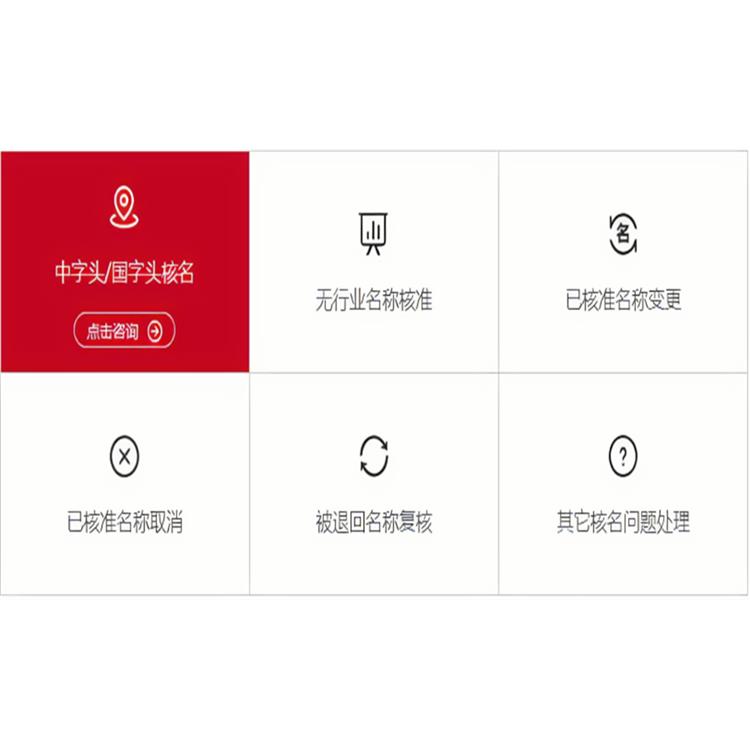 無地域公司核名 中字頭公司核名注冊 全國操作