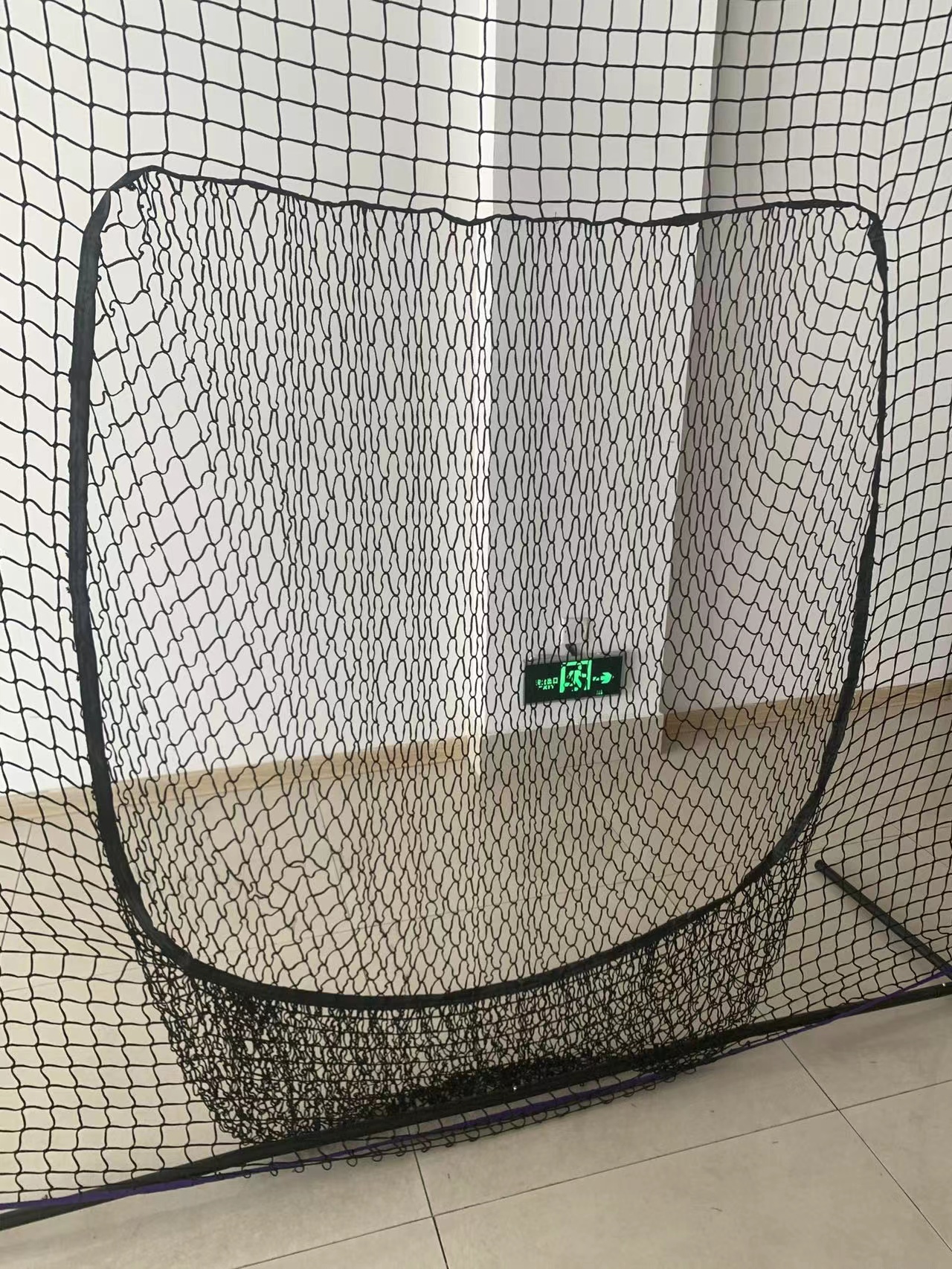 新款7X7尺室内室外便携一片式棒球网棒垒球打击练习网