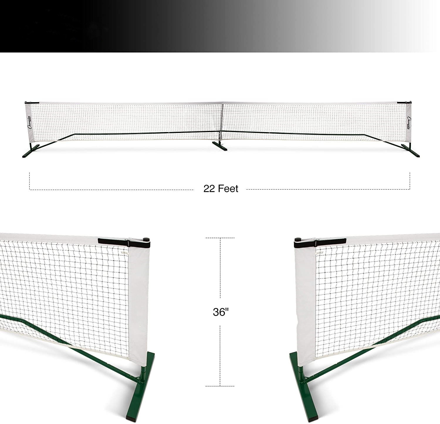 厂家直供22尺*36英寸匹克球网pickleball net户外运动球网便携式
