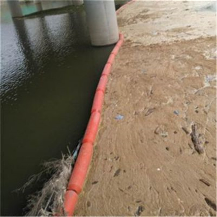 塑料一体成型串联浮排生活区河流垃圾拦截浮筒