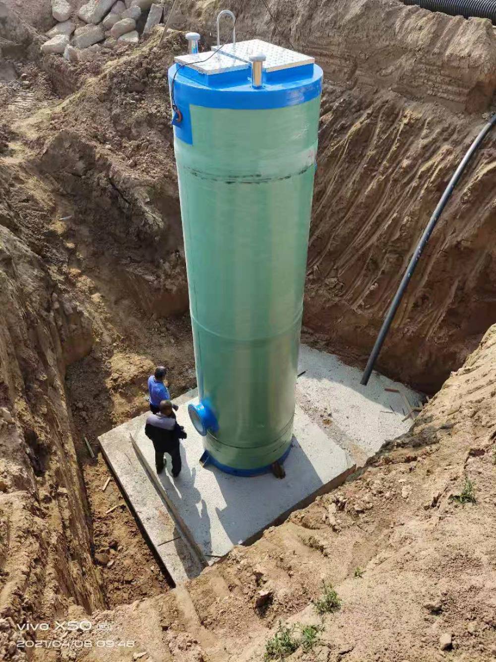 玻璃钢地埋式一体化提升泵站污水雨水收集全自动一体化预制泵站
