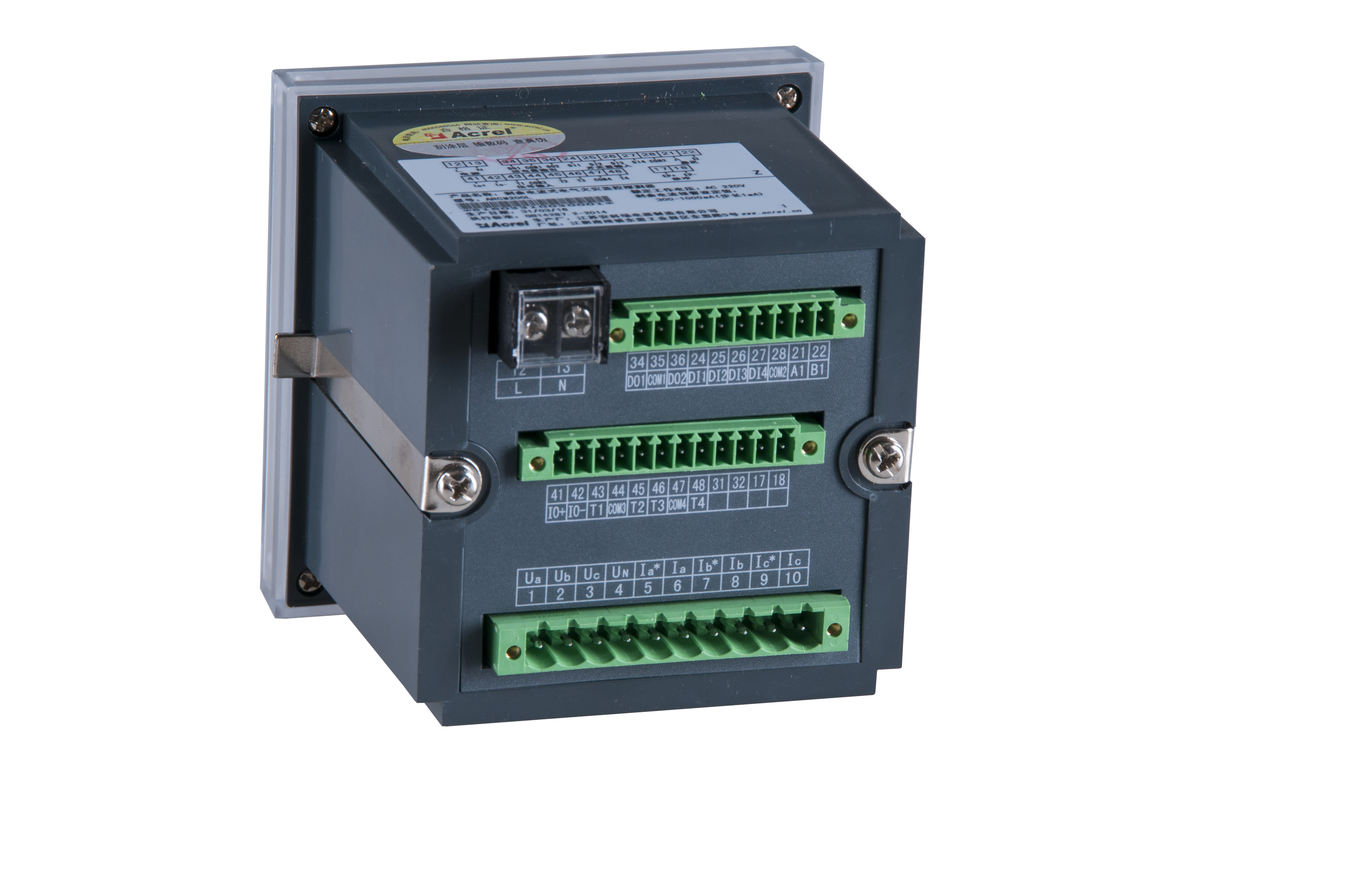 安科瑞 ARCM200L-J4T12 4路剩余电流监测 12路温度监测 2路继电器输出 内置时钟 组合式电气火灾监控探测器