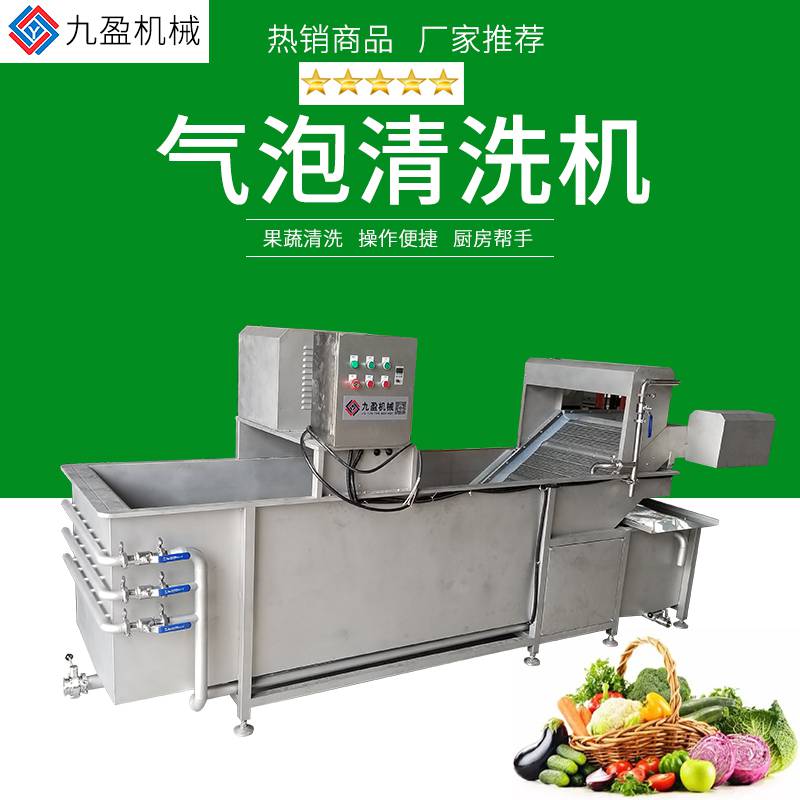 气泡清洗机JY-4200翻浪式鼓泡清洗机 大型洗菜机