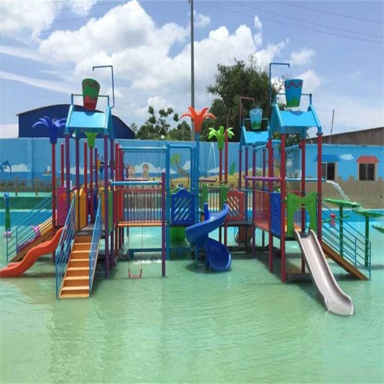 大型水上乐园 成人儿童戏水组合滑梯 水上戏水城堡