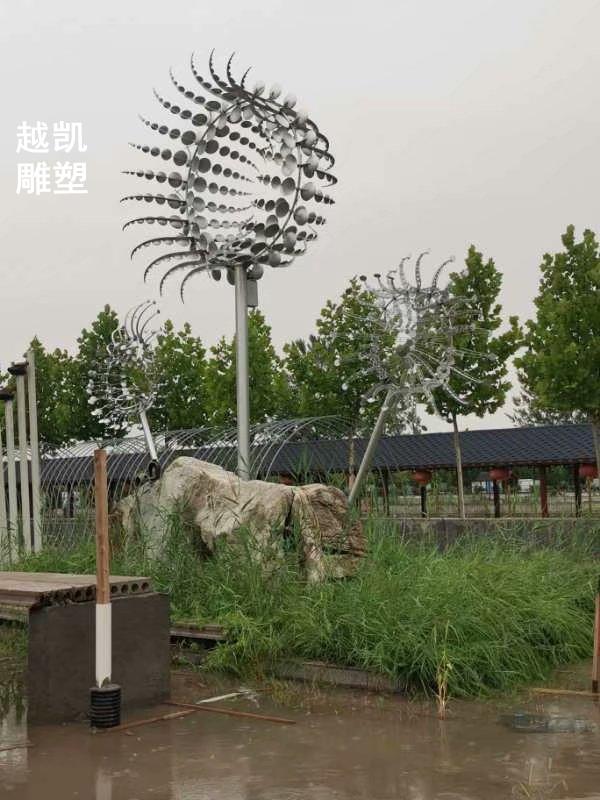 校园景观气流风动制造 几何风迷雕塑景观 制作户外风动系列