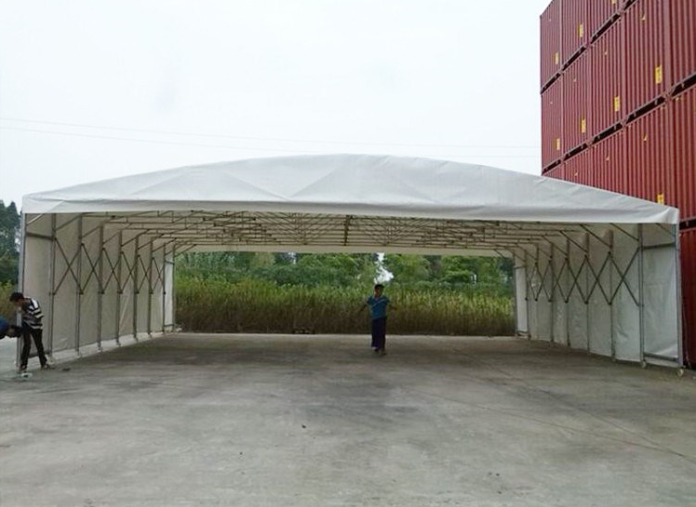 泰州厂家移动式雨棚活动雨棚户外推拉蓬伸缩雨棚定做上门