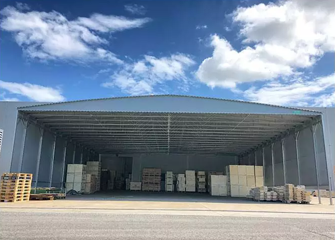 安徽定制大型移动雨蓬钢结构雨棚推拉雨棚昇旺钢结构