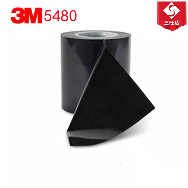 3M5480灰色聚四氟乙烯薄膜胶带高温线束屏蔽铁氟龙单面胶带