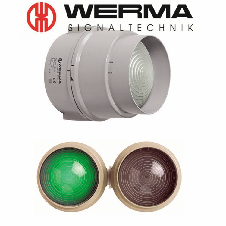 供应德国WERMA交通信号灯89012055LED高亮度红绿