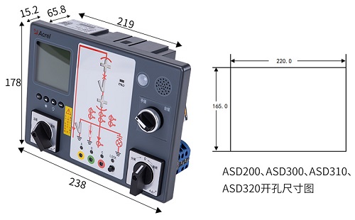 安科瑞ASD开关柜综合测控装置适用于多种开关柜功能多样