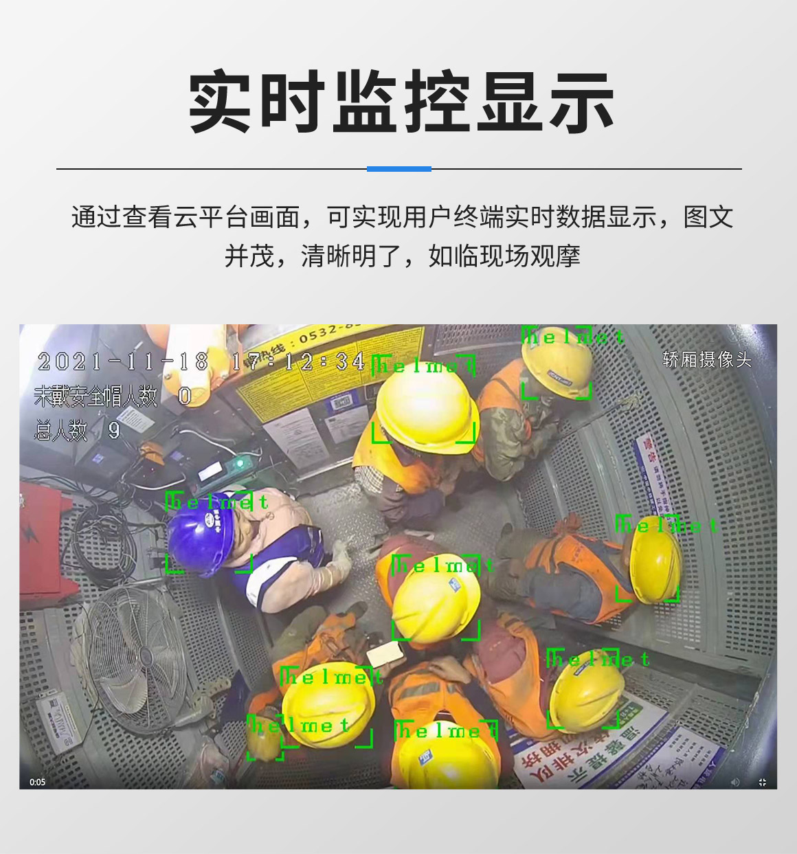广州工地升降机人数识别系统