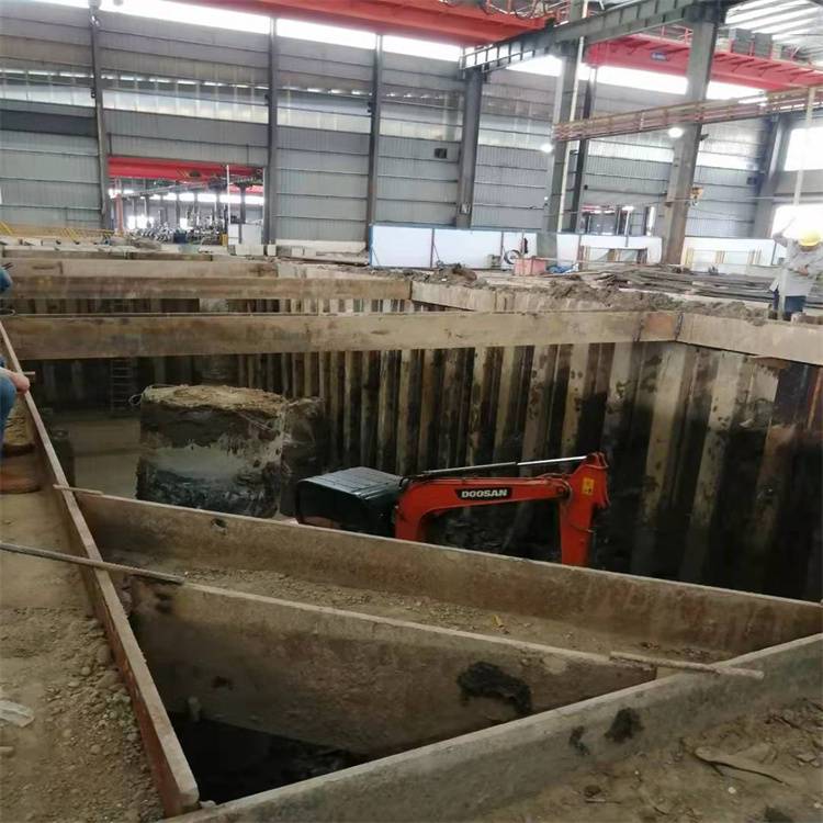 滁州12米拉森钢板桩 6m钢板桩租赁厂家 打拔钢板桩施工