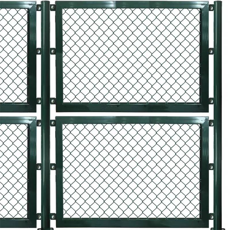 淮盛pe包塑护栏网 浸塑钢丝防护网 羽毛球运动厂区围墙