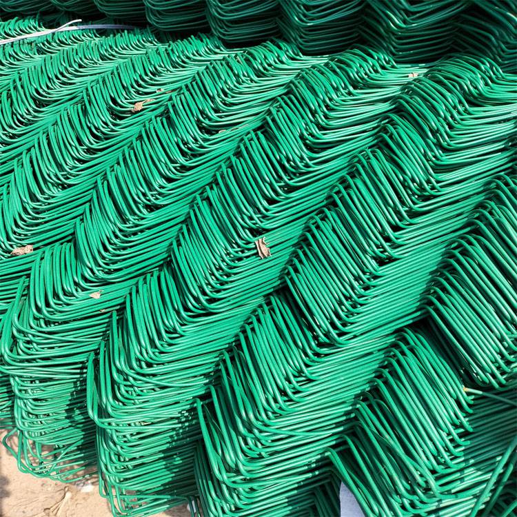 绿化勾花网 喷浆种草网 山坡支护包塑挂网 施工防护斜方孔网