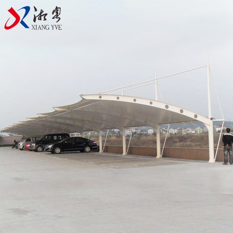 云浮罗定 钢结构 遮阳自行车棚施工订购支持定制膜结构停车棚XYLD-03