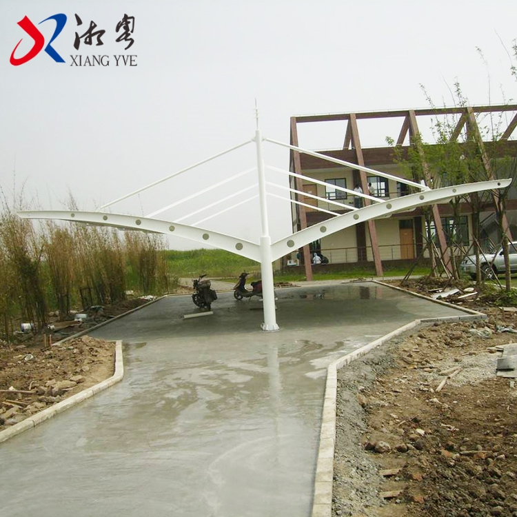 清远连山 钢结构 遮阳自行车棚施工订购支持定制膜结构停车棚XYLS-03