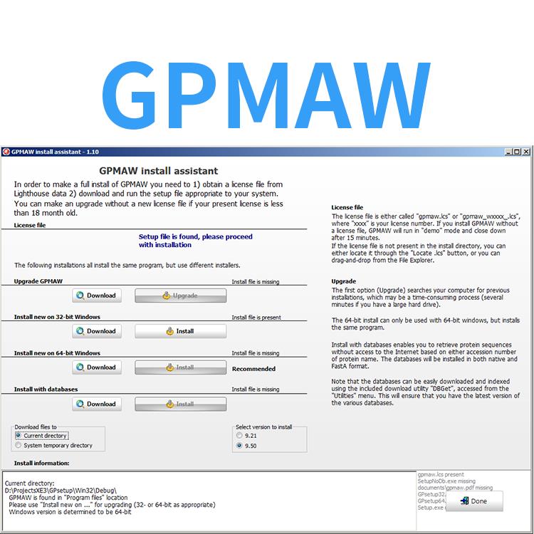 正规代理 GPMAW软件教程及学习班