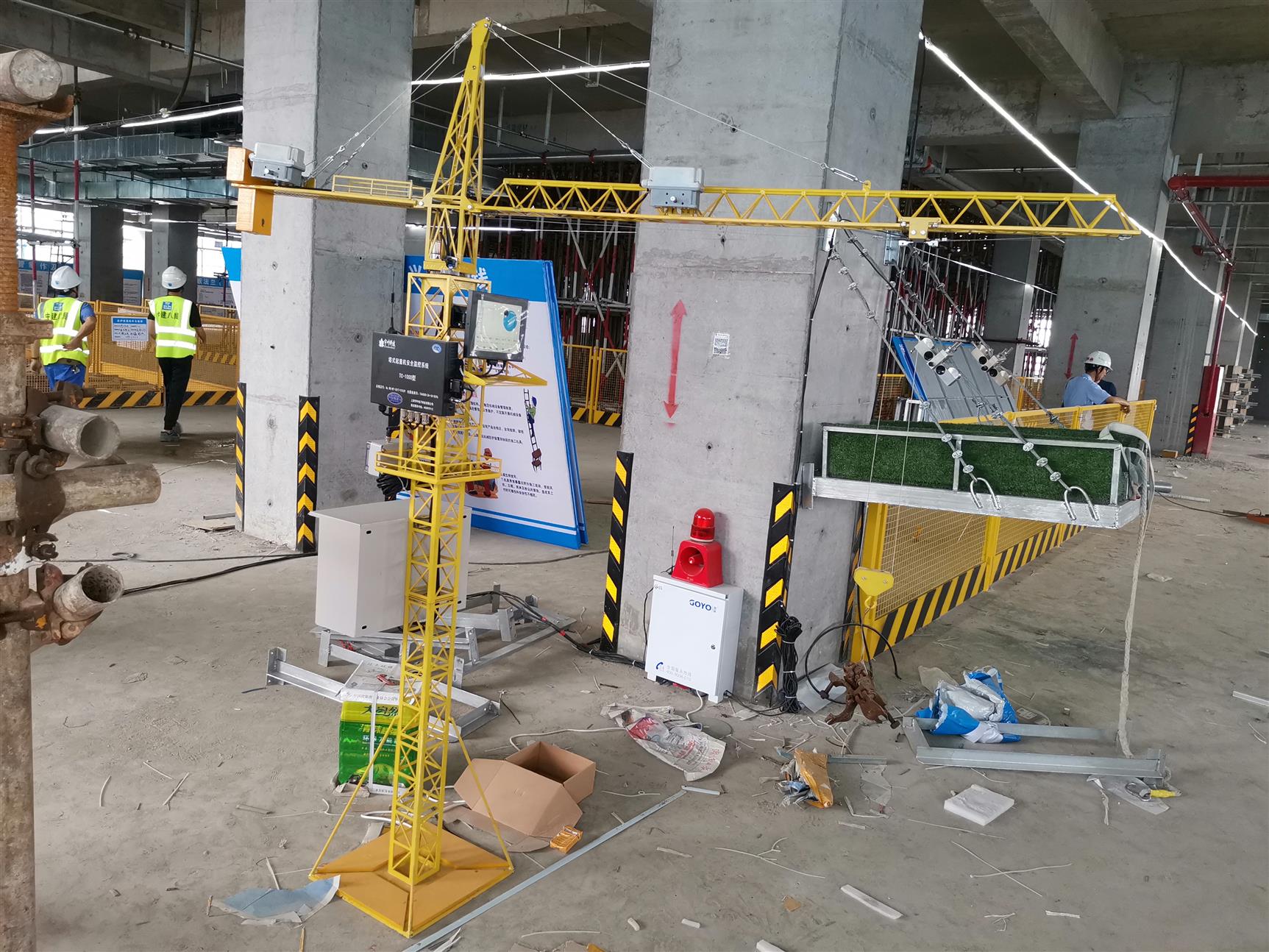 宁德智慧工地塔机模型供应商 塔吊模型仿真自动遥控 上海大运电子