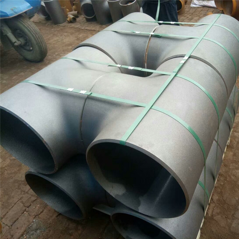 铸来管道DN200碳钢三通 大口径对焊三通 异径无缝焊接碳钢三通