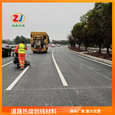 重庆路面划线公司 忠县万州马路标线施工工程