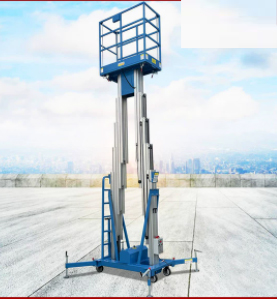双柱铝合金升降机家用移动式登高台高空作业平台取料台