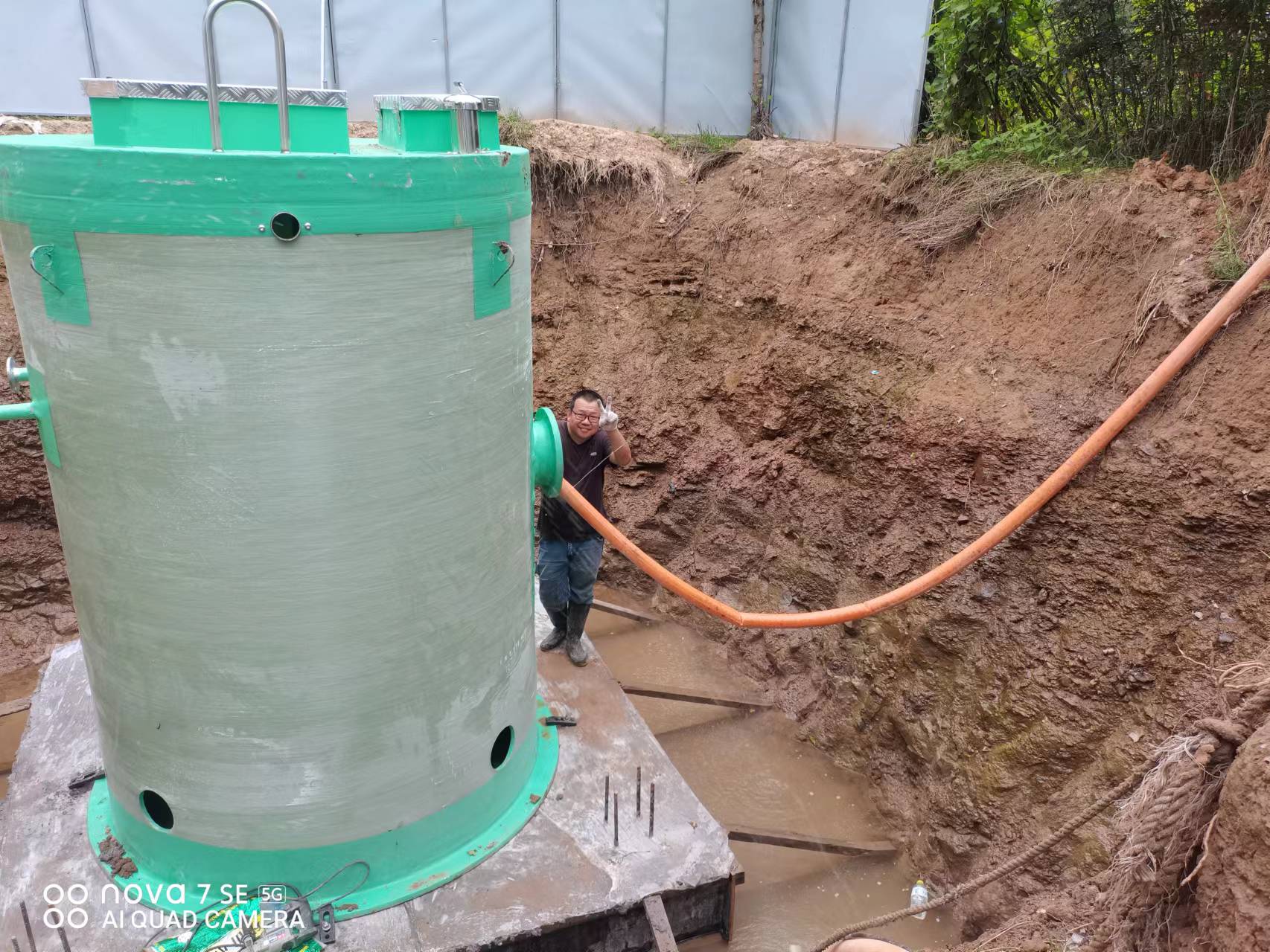 黄岛丰美庄农污泵站安装完成