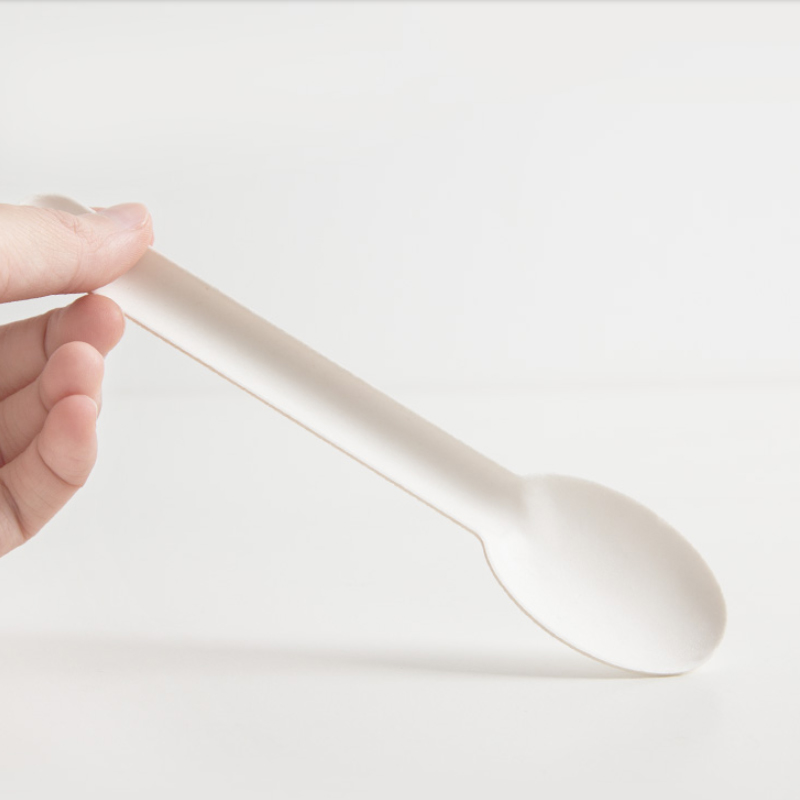 可降解一次性叉勺小麦秸秆餐具 环保一次性勺子