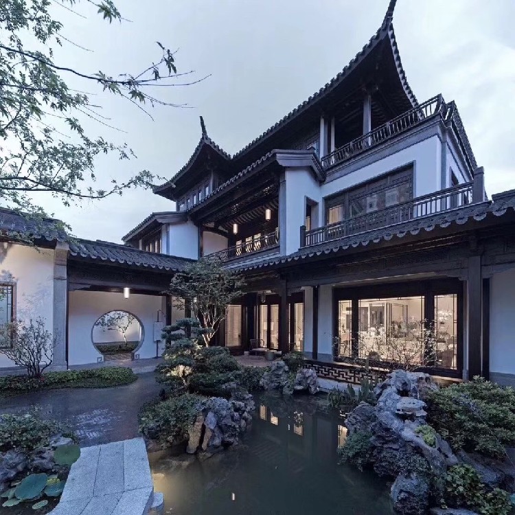 新中式庭院设计说明,日式景观设计