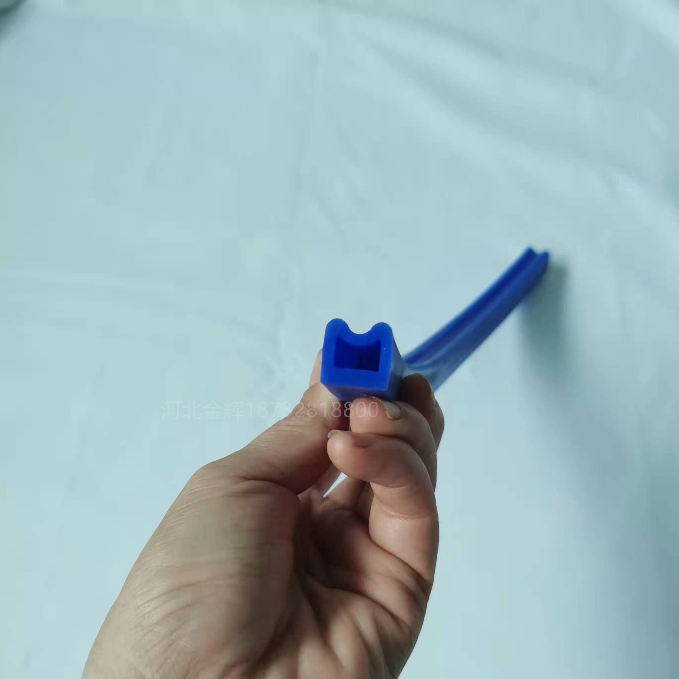 定制蓝色耐磨硅橡胶充气密封圈整模加布条形充气密封条