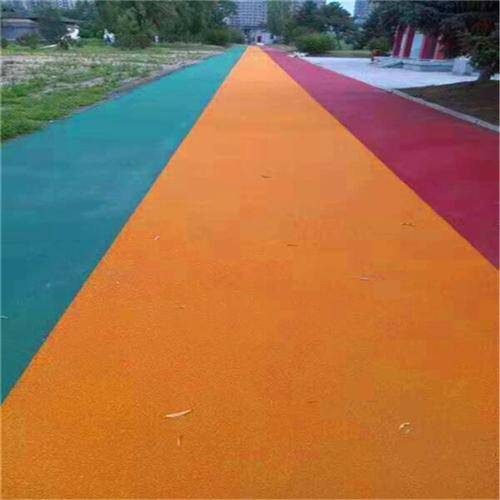 道路彩色防滑路面 陶瓷颗粒路防滑路面 防滑环氧地坪工程