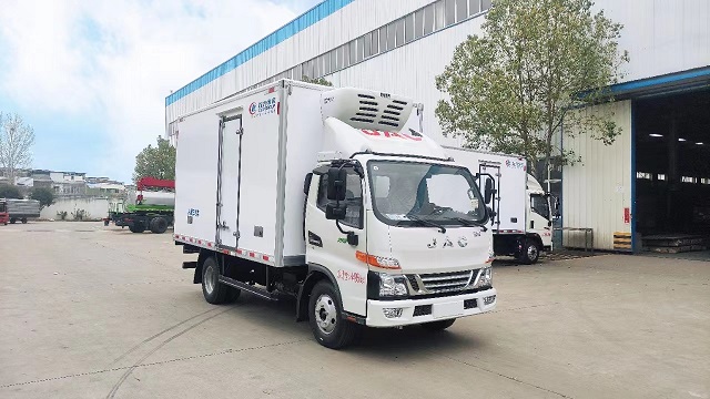 江淮4米2蓝牌冷藏车冷链车生产厂家厢式货车