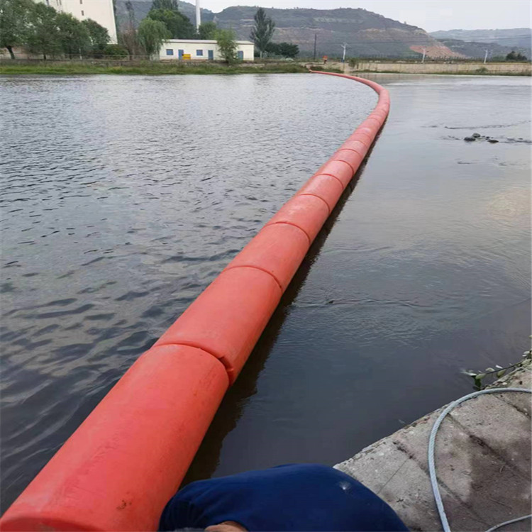 直径50公分水库拦汛网漂浮桶 非钢制柔性闸口拦污浮排