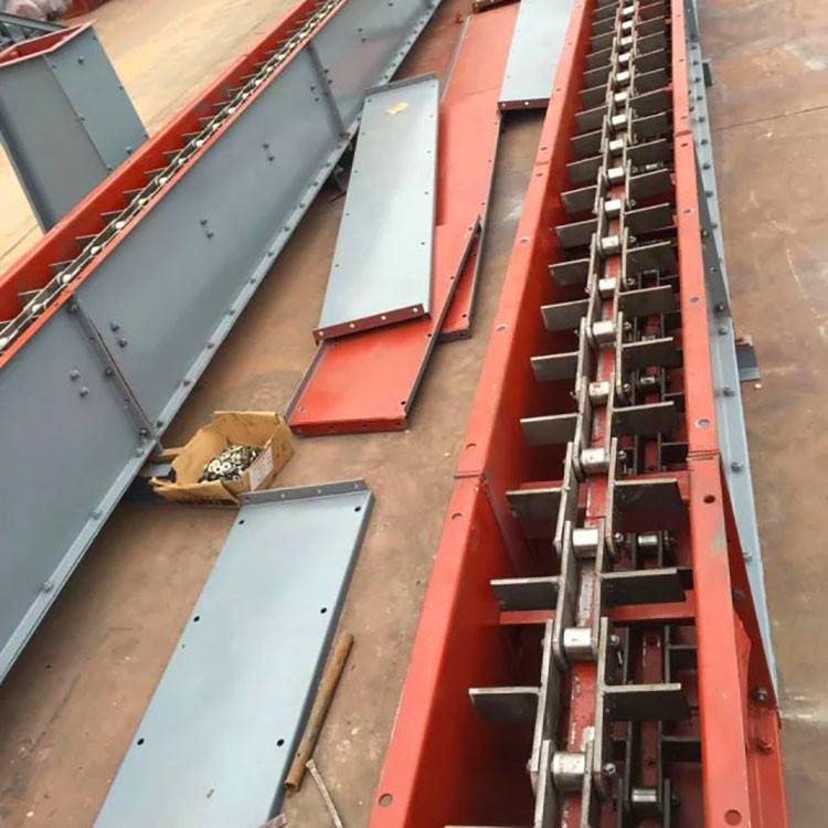 上料刮板输送机链条式刮板输送机链板爬坡输送机皮带输送机化工厂适用