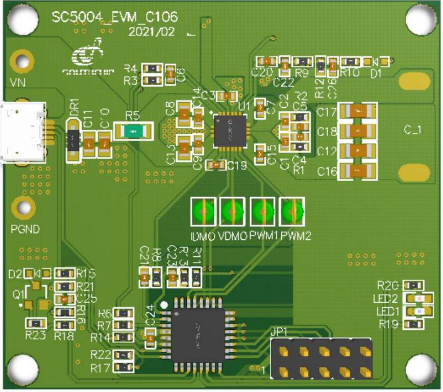 SC5004是一款集成了功率全桥MOS管的无线充电发射端芯片，功率 15W