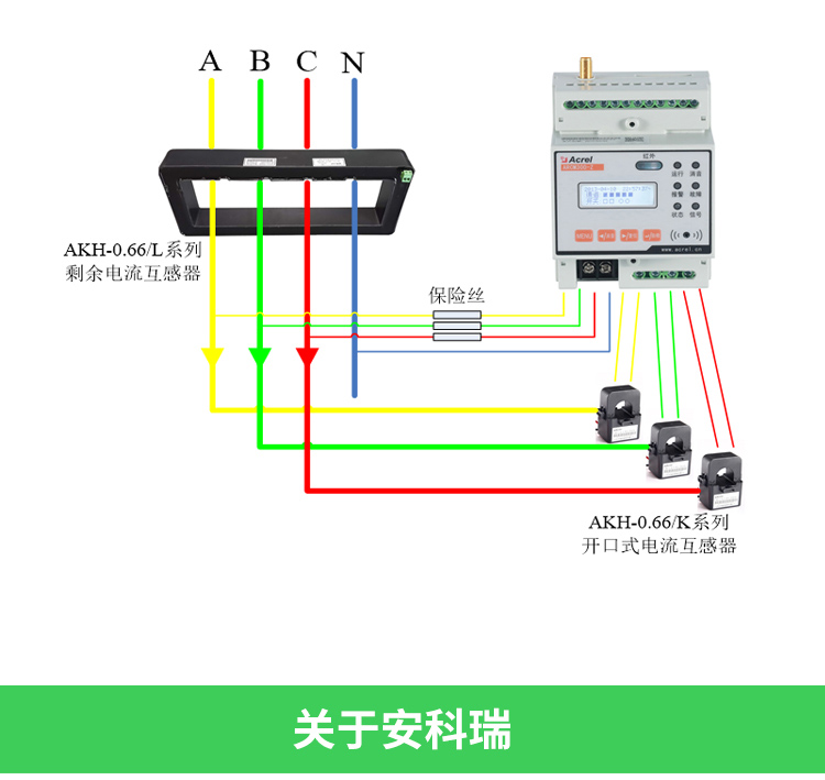 安科瑞AKH-0.66L剩余电流互感器/漏电流互感器/开口漏电流互感器