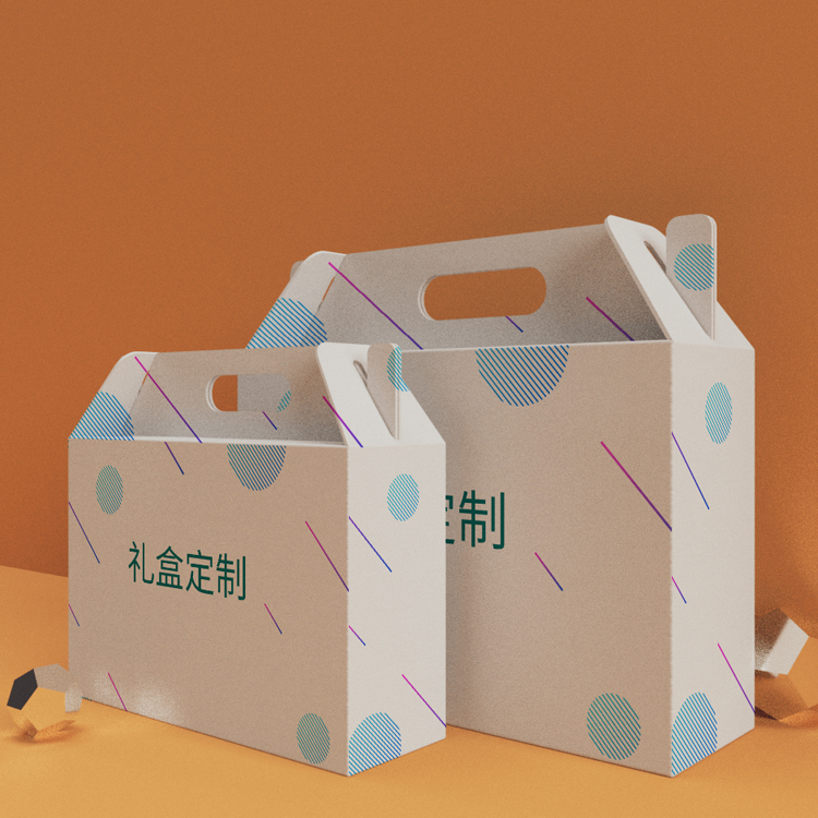 礼品盒印刷 海口纸箱厂彩色印刷快递箱创意设计