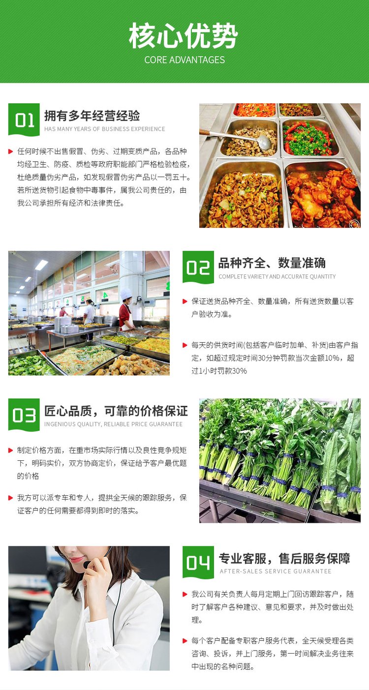 广州新塘承包工厂食堂蔬菜配送公司价格行情