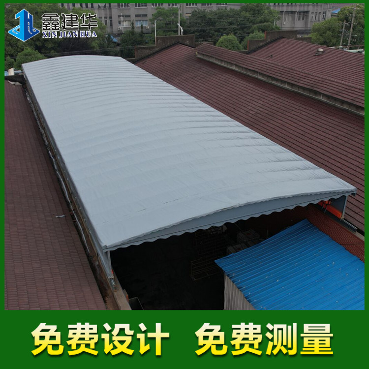 连云港屋顶悬空雨棚定做 移动的雨棚 鑫建华雨棚