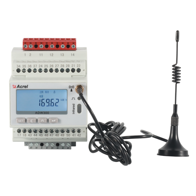 安科瑞ADW300多功能无线计量电表485/NB/4G/Lora通讯可选