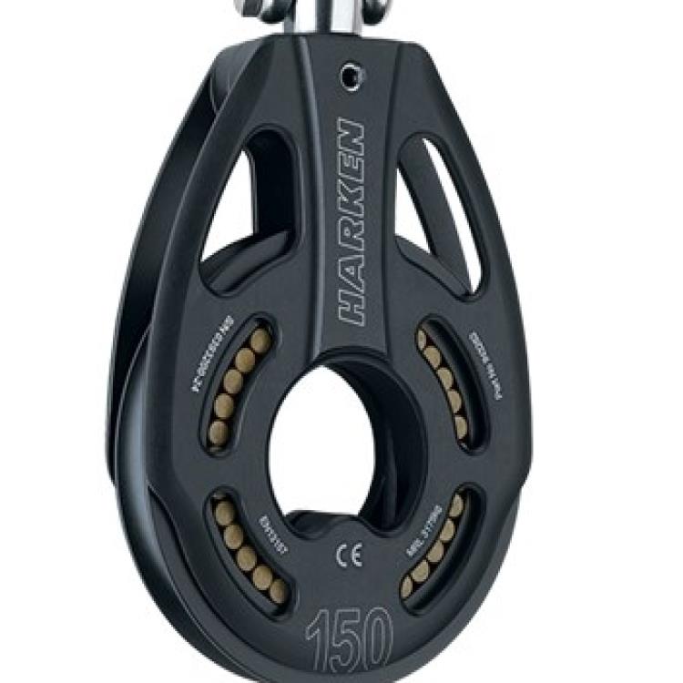 江苏150 MM黑色魔术单滑轮-可旋转挂锁厂家批发