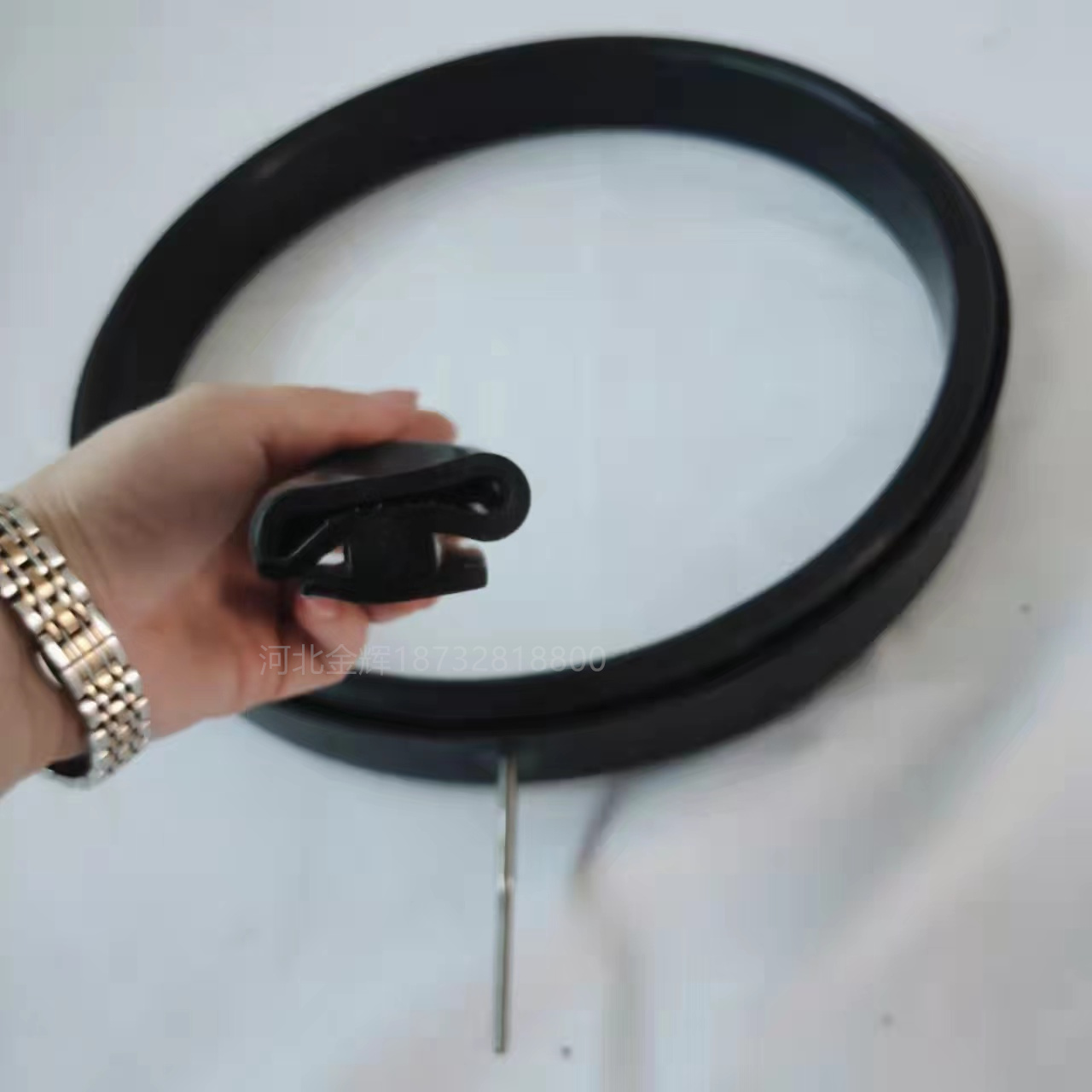 定制黑色耐磨耐高温硅橡胶充气密封圈整模加布圆形充气密封条气囊、圈