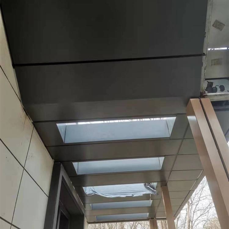 海贝 房檐异形铝板 定制铝单板扣板 包边折弯铝合金板 穿孔板