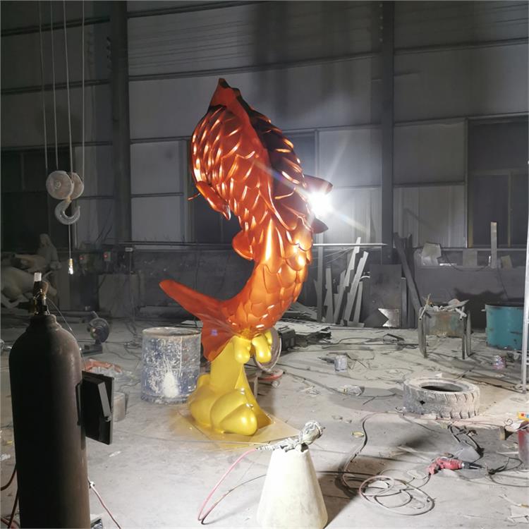 工厂-鲤鱼雕塑-鲤鱼雕像