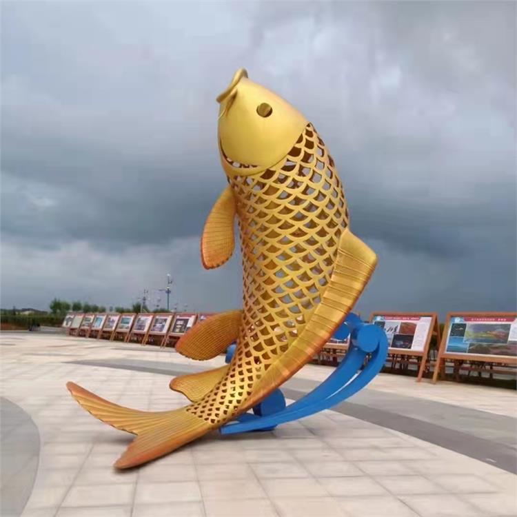 水池鲤鱼雕塑-鲤鱼雕塑-工厂