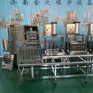 济南金沃自动化豆干机 商用型香干设备 厚薄可调的豆腐干机器