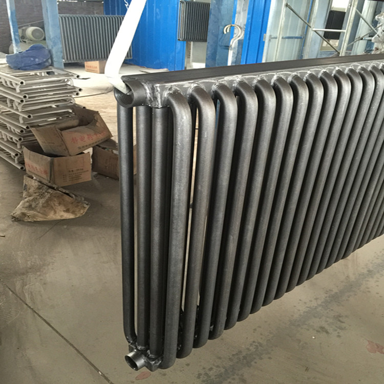 钢制联箱管柱式散热器AGLZ型_蒸汽钢制弧管暖气片_弧管散热器