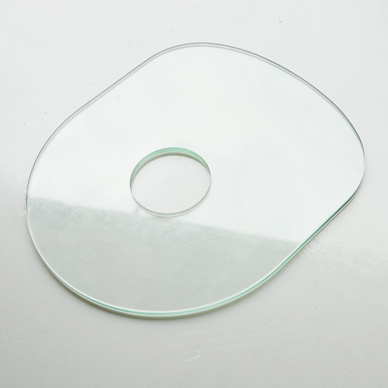 异形玻璃定制CNC精雕钢化玻璃面板高透盖板钢化面板