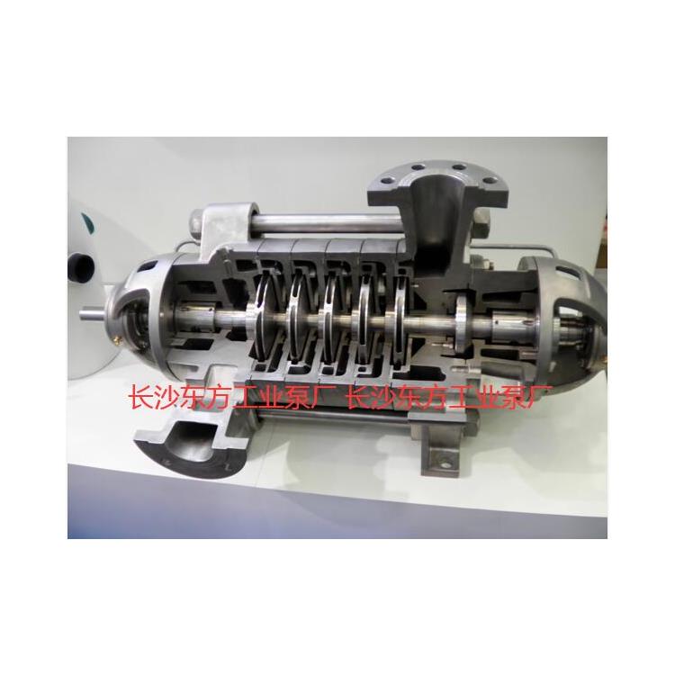 DF550-50*9 不銹鋼多級泵 軸上的零件通過平鍵和軸螺母緊固