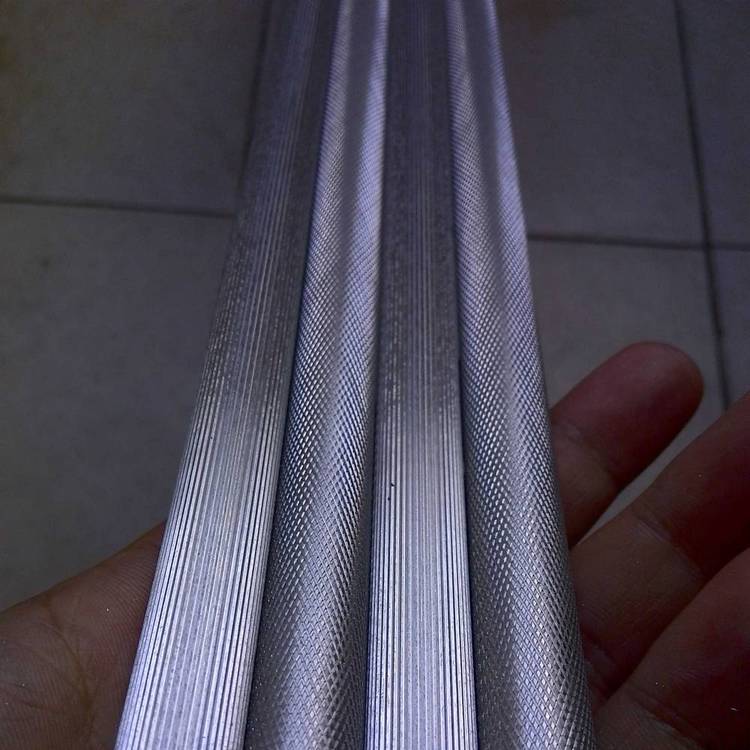网纹滚花铝实心棒 直纹拉花铝棒 6063铝圆棒 铝六角棒