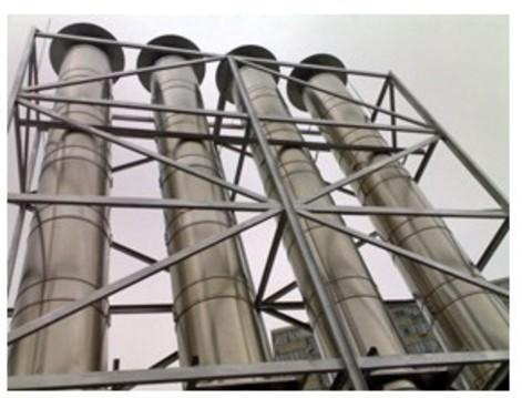 重庆双层不锈钢烟囱生产加工-预制双层成品烟囱销售-科诺环保